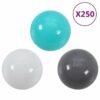 vidaXL Spielball Bälle für Bällebad 250 Stk. Mehrfarbig