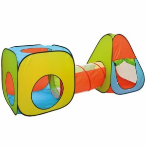 LittleTom Spielzelt Kinder Spielzelt Set mit Tunnel Pop Up Kinderzelt LxBxH: 270 cm x 90 cm x 100 cm