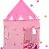 LittleTom Spielzelt Bällebad Mädchen 300 Bälle 100x100x135 Kinderzelt Spielzelt Baby Bällezelt