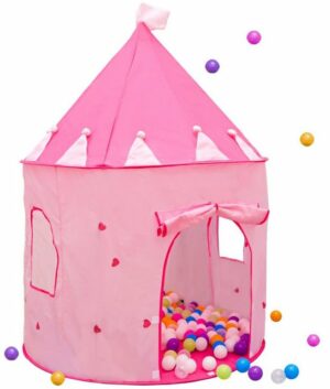 LittleTom Spielzelt Bällebad Mädchen 300 Bälle 100x100x135 Kinderzelt Spielzelt Baby Bällezelt