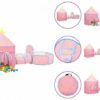 vidaXL Spielzelt Spielzelt mit 250 Bällen Rosa 301x120x128 cm