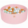 MeowBaby Bällebad Bällebad für Kinder und Babys - Cotton Light Pink - Bällchenbad