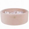 MeowBaby Bällebad Bällebad für Kinder und Babys - Velvet Ecru - Bällchenbad
