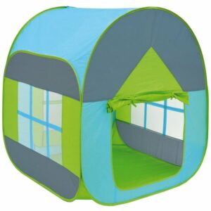 LittleTom Spielzelt Bällebad Spielzelt Popup Spielhaus Kinder-Zelt 90x90x110cm Blau Baby