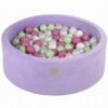 MeowBaby Bällebad Bällebad für Kinder und Babys - Velvet Lilac - Bällchenbad