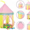 vidaXL Spielzelt Spielzelt für Kinder Rosa 100x100x127 cm Bällebad