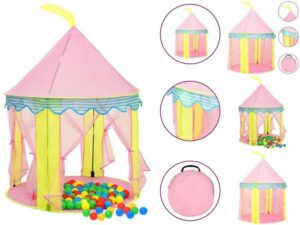 vidaXL Spielzelt Spielzelt für Kinder Rosa 100x100x127 cm Bällebad