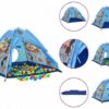 vidaXL Spielzelt Spielzelt für Kinder Blau 120x120x90 cm Bällebad