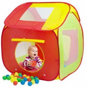 Spielwerk Spielzelt (202-tlg) Pop Up Funktion inkl. 200 Bälle Tragetasche Kinderzimmer Kinder