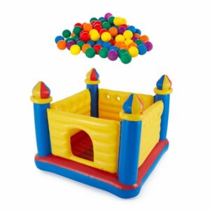 vidaXL Aufblasbares Spielhaus Intex Inflatable Jump O Lene Ball Pit Castle Bouncer With Play Balls