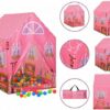vidaXL Spielzelt Spielzelt für Kinder Rosa 69x94x104 cm Bällebad