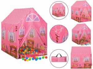 vidaXL Spielzelt Spielzelt für Kinder Rosa 69x94x104 cm Bällebad
