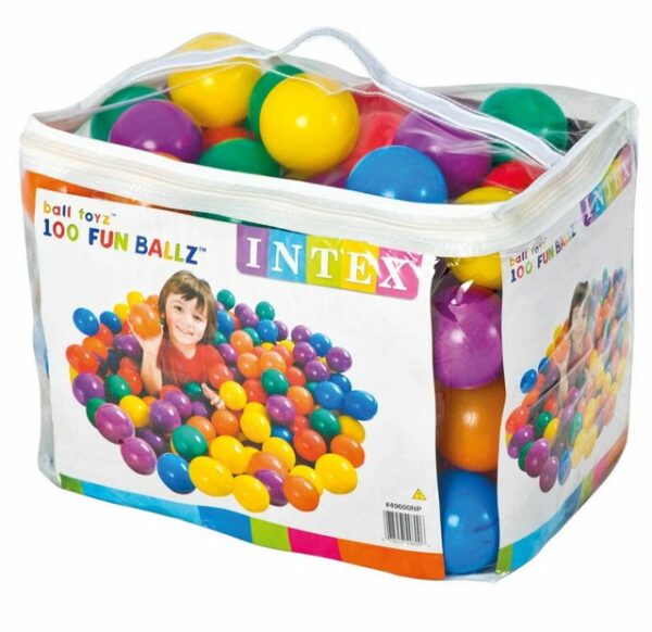 Intex Bällebad-Bälle 100 Bälle Fun Ballz Bällebad Ø 8cm rot